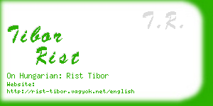 tibor rist business card